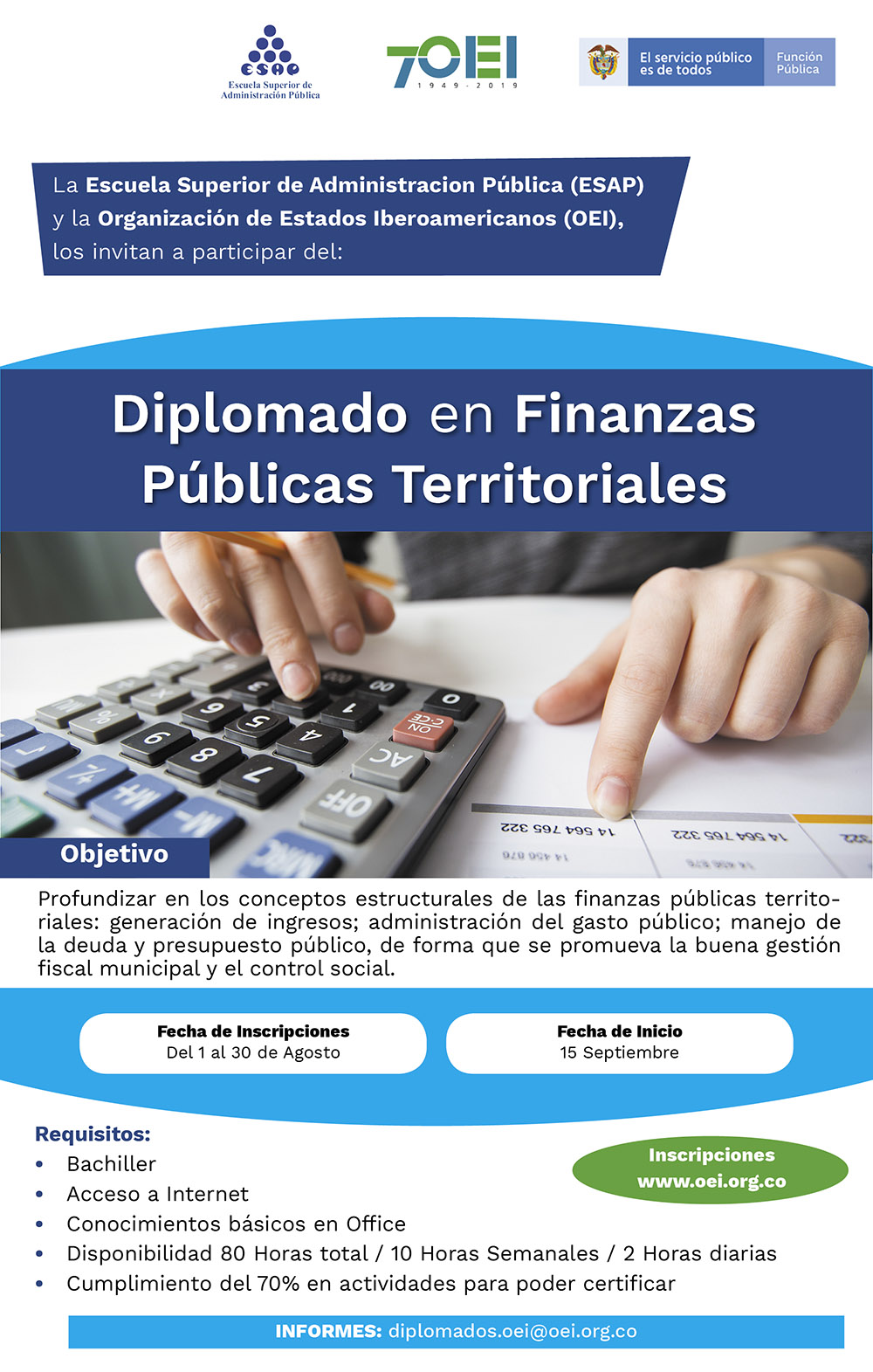 INSCRÍBETE - Diplomado en finanzas públicas territoriales INSCRÍBETE - Diplomado en finanzas públicas territoriales