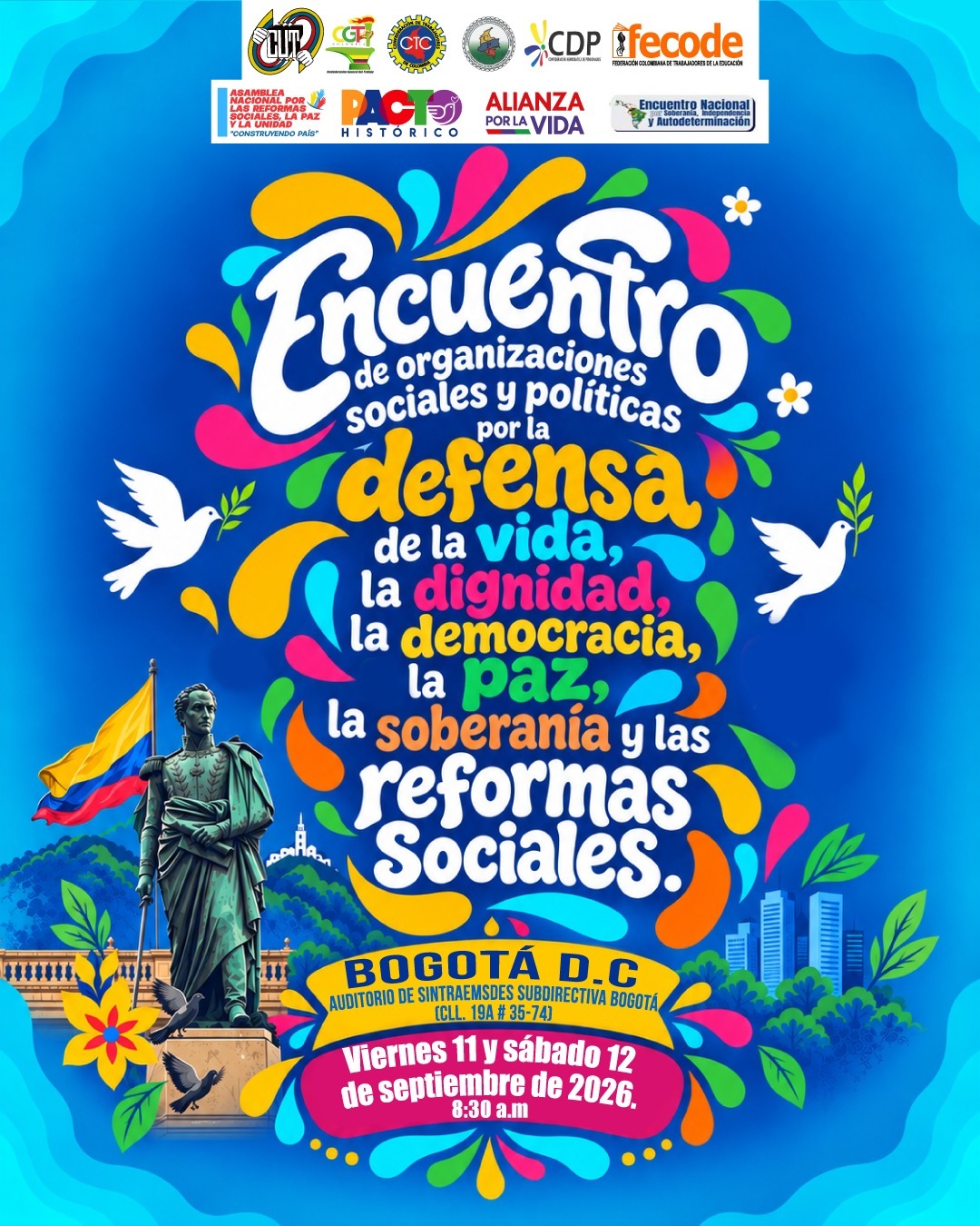 Encuentro de organizaciones sociales y políticas