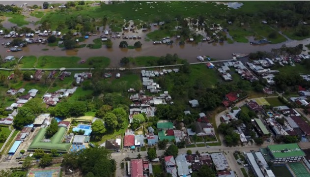 Ciudad de Leticia vista desde un dron