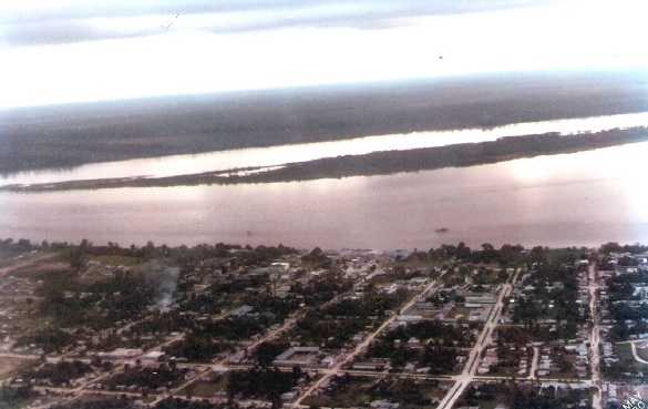 Vista aérea de Leticia año 80