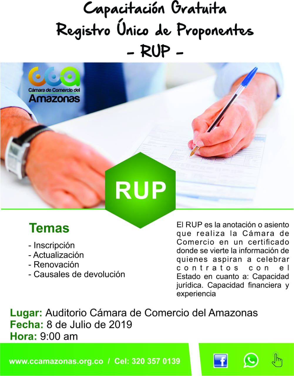 image for Capacitación Gratuita - Registro Único de Proponentes RUP