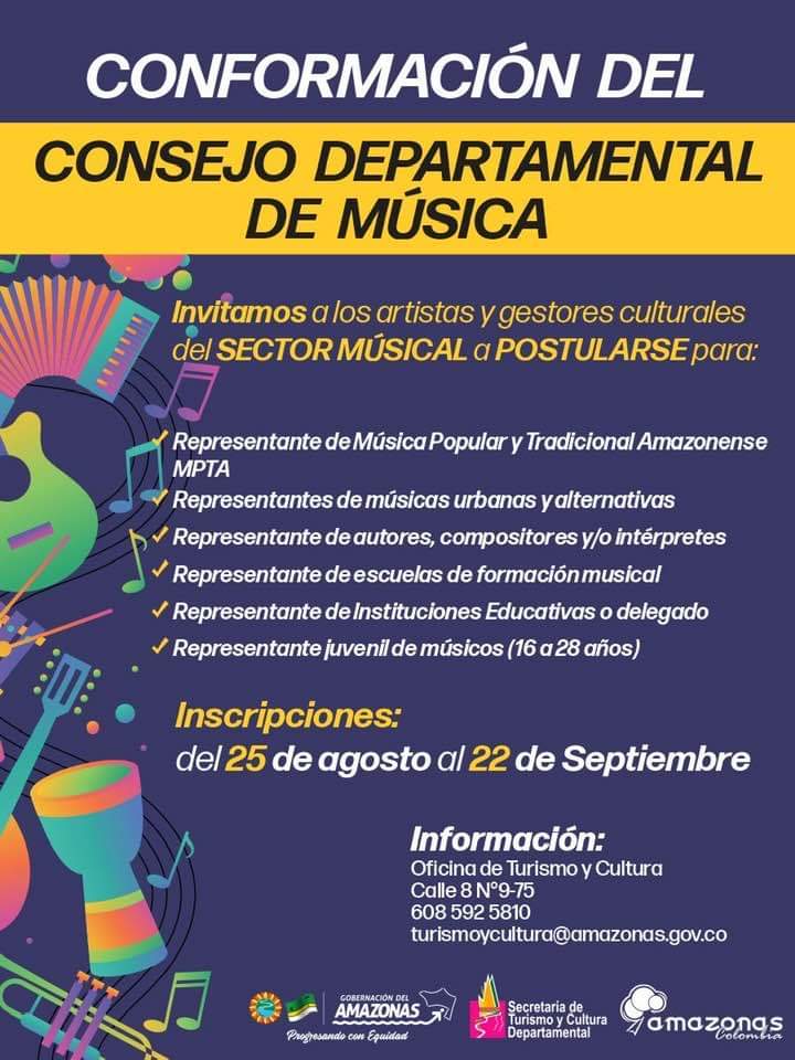 Conformación del Consejo Departamental de Música image for Conformación del Consejo Departamental de Música