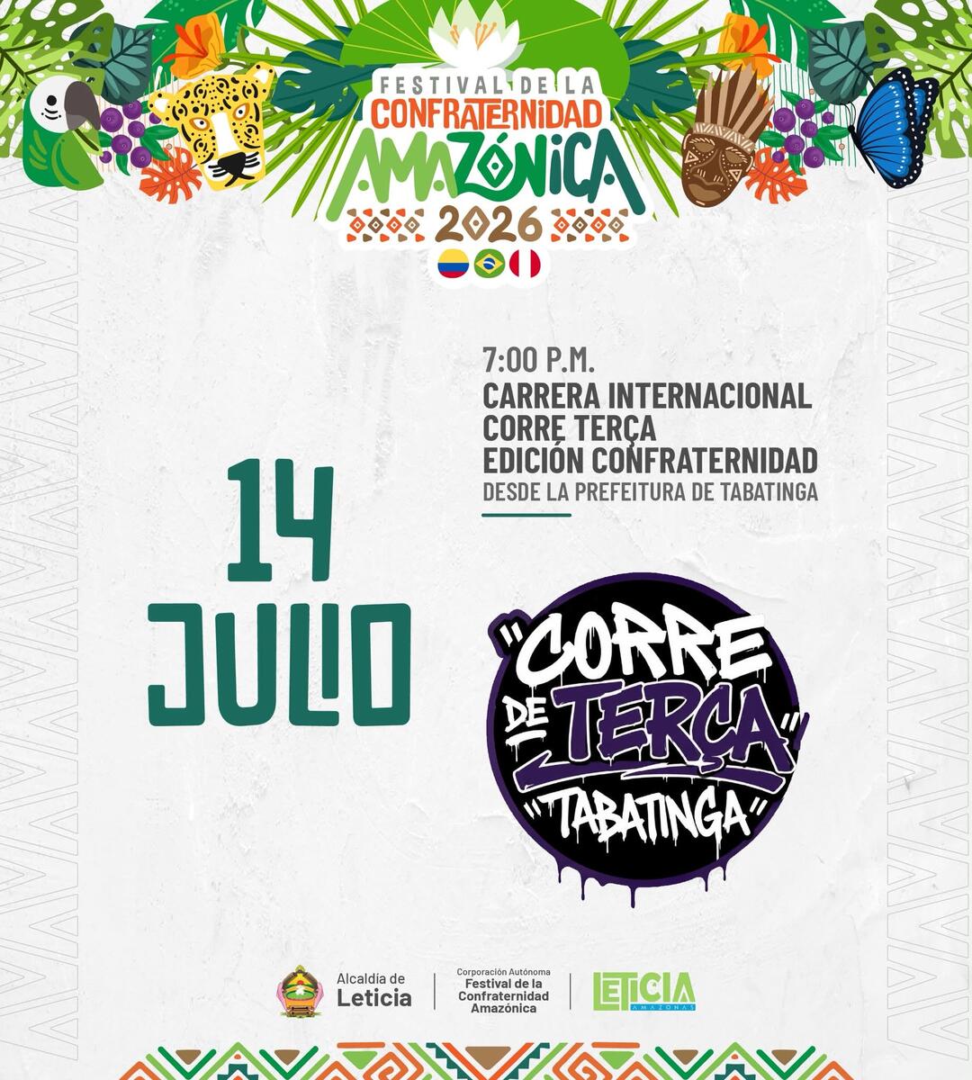 Programación Festival de la Confraternidad Amazónica - Tabatinga- Leticia -Iquitos