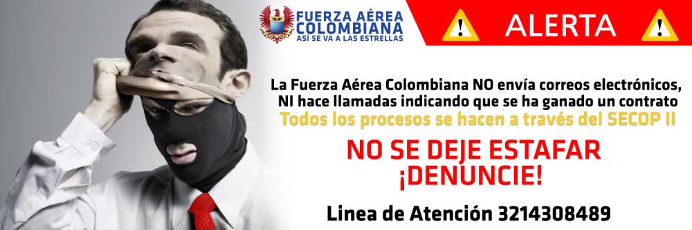 Campaña contra las Estafas de la Fuerza Aérea Colombiana