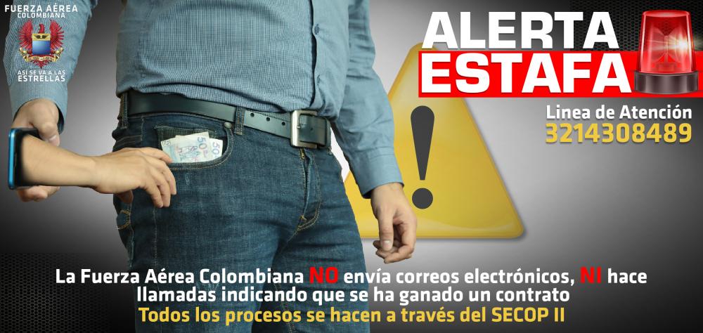 Campaña contra las Estafas de la Fuerza Aérea Colombiana