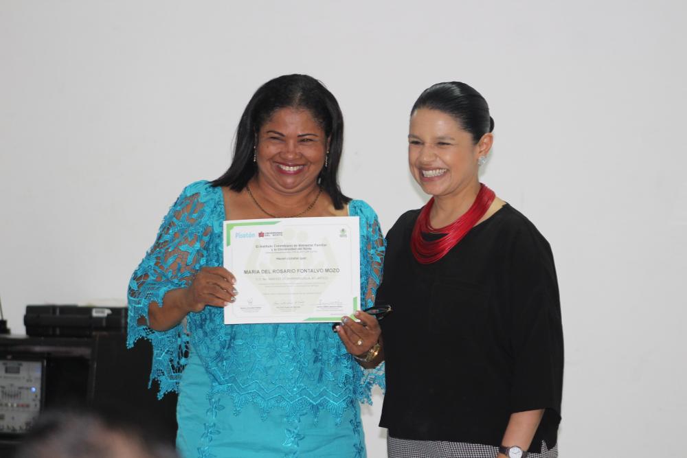 Graduación del Diplomado en Desarrollo Psicoafectivo y Educación Emocional, convenio ICBF e ICETEX