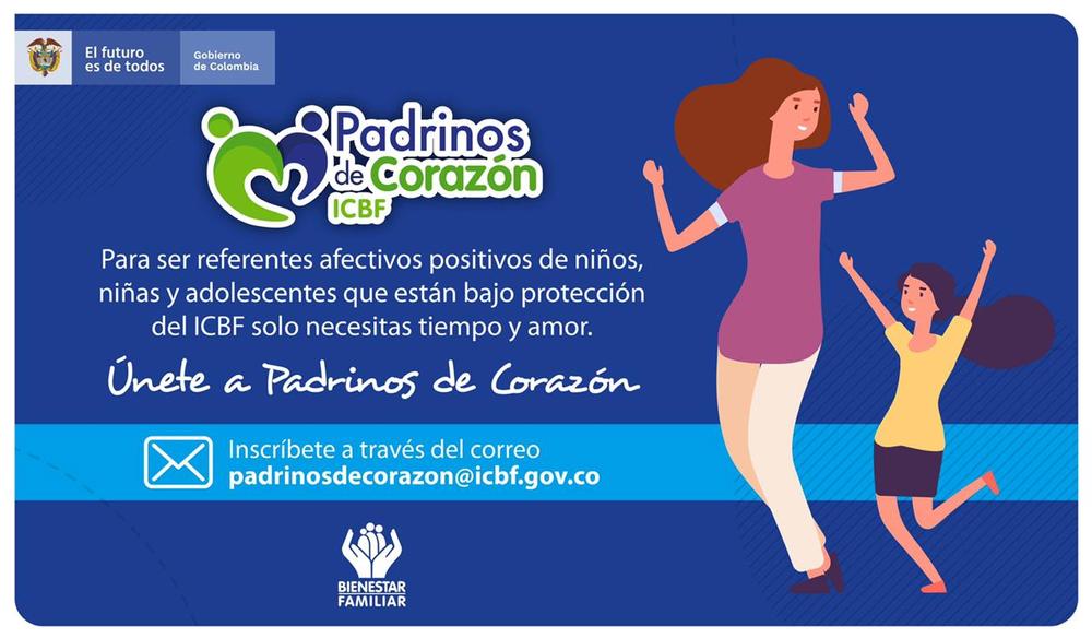 El ICBF los invita a ser #PadrinosDeCorazón