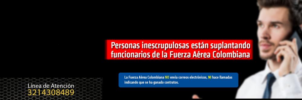 Campaña contra las Estafas de la Fuerza Aérea Colombiana