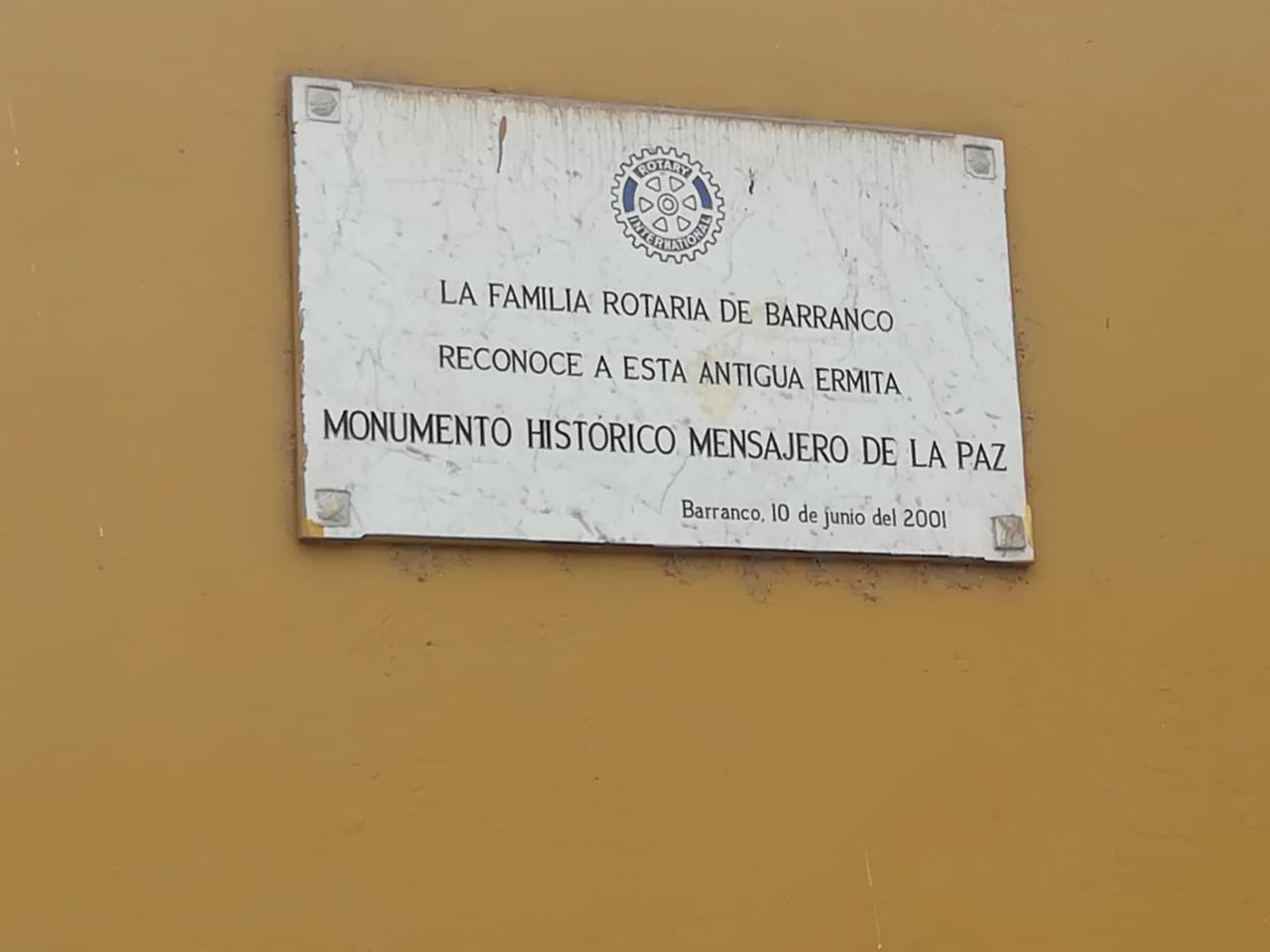 Monumento Histórico Mensajero de la Paz 