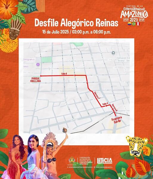 Recorridos deportivos y culturales en el marco de la Confraternidad Amazónica 2025 Recorridos deportivos y culturales en el marco de la Confraternidad Amazónica 2025
