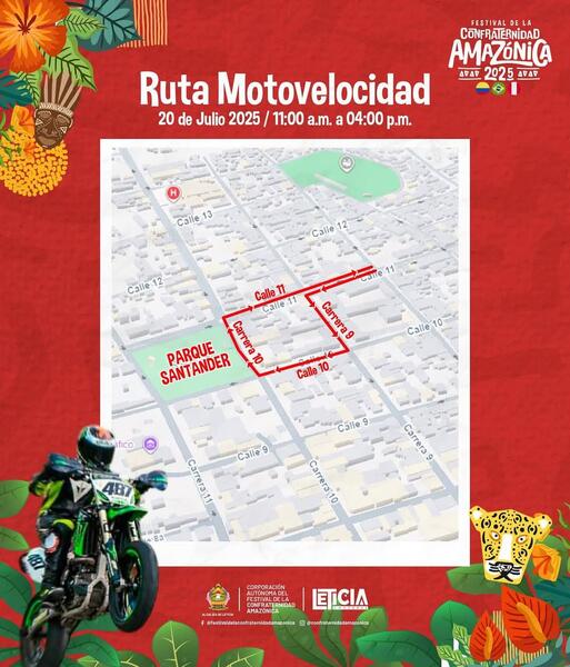 Recorridos deportivos y culturales en el marco de la Confraternidad Amazónica 2025 Recorridos deportivos y culturales en el marco de la Confraternidad Amazónica 2025