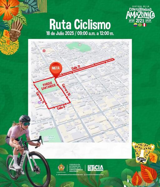 Recorridos deportivos y culturales en el marco de la Confraternidad Amazónica 2025 Recorridos deportivos y culturales en el marco de la Confraternidad Amazónica 2025