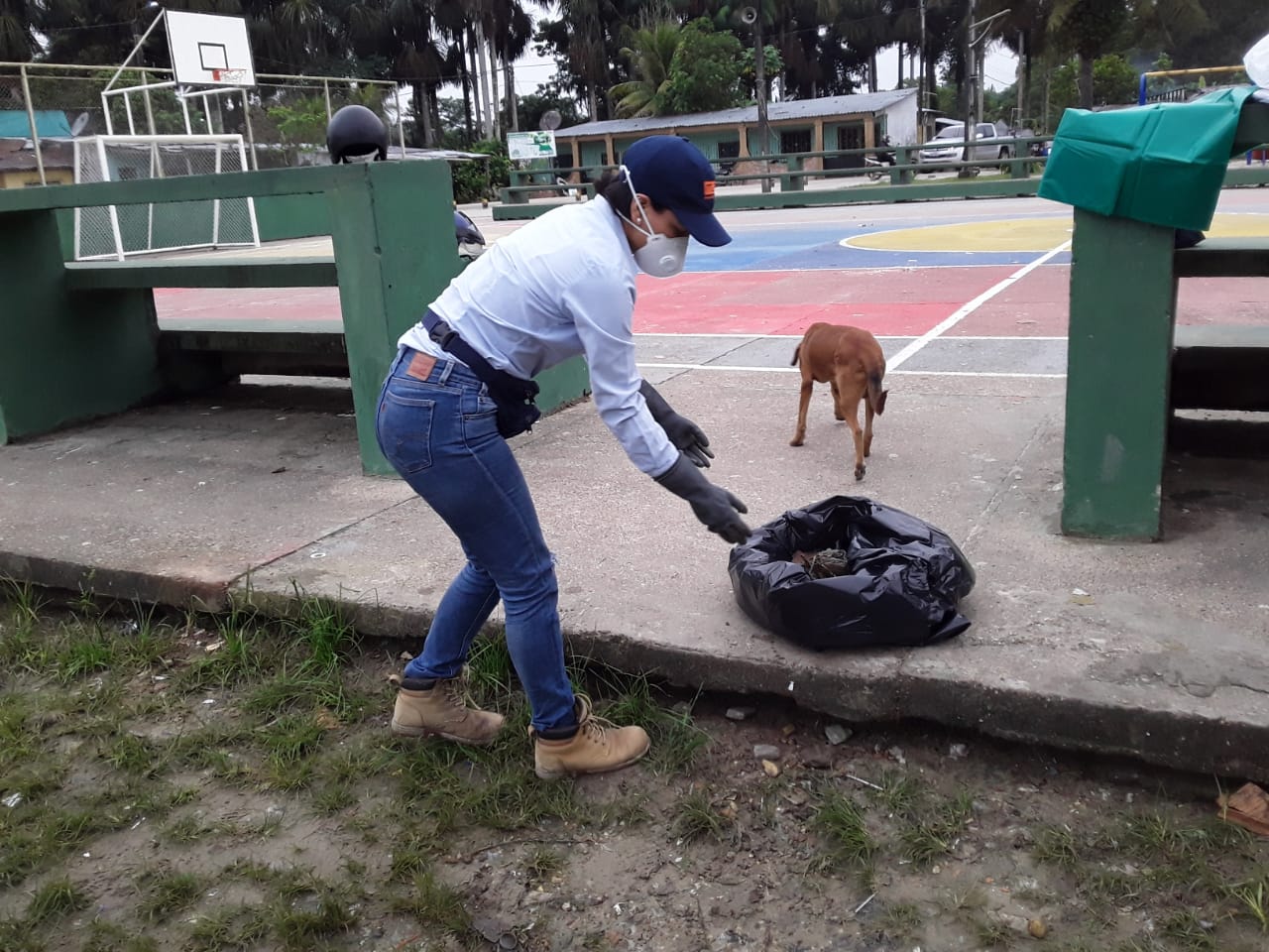 Jornada de limpieza en parque del 11 de noviembre 