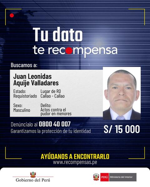 Programa de Recompensas del Mininter