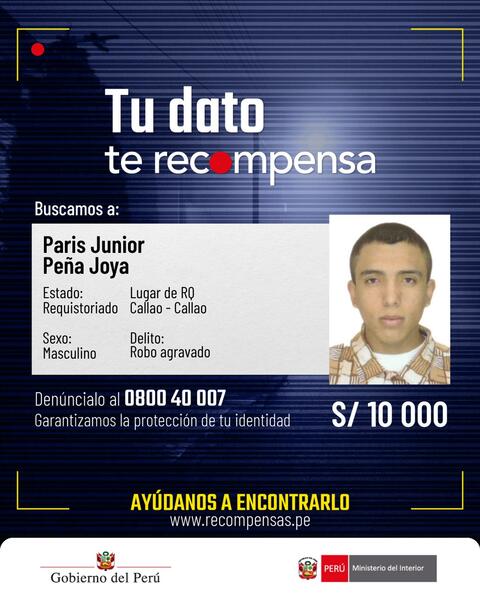 Programa de Recompensas del Mininter