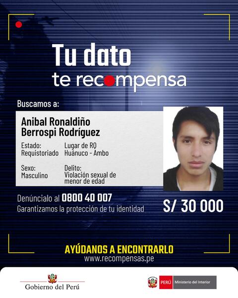 Programa de Recompensas del Mininter