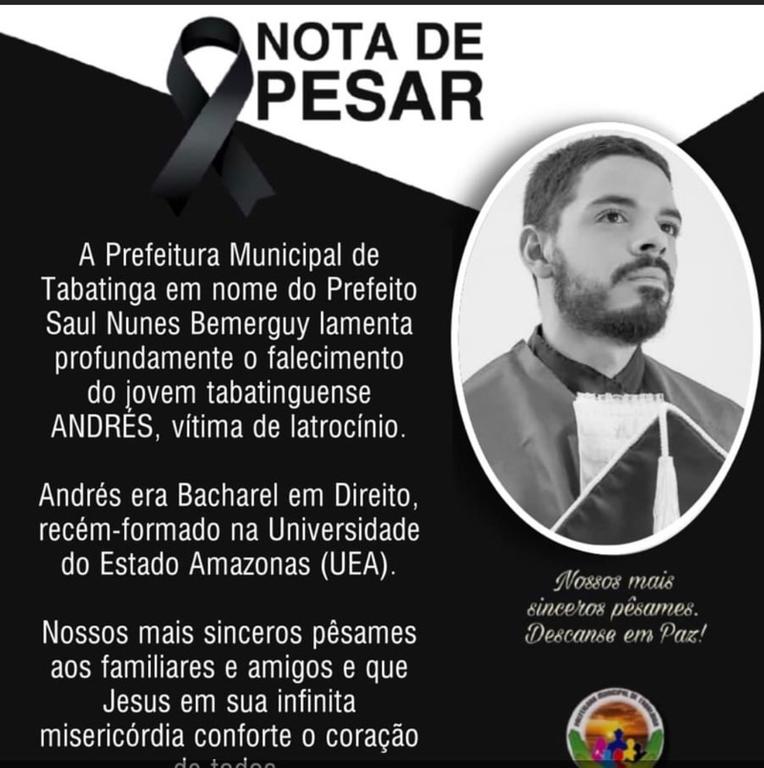 Prefeitura lamenta falecimento do jovem tabatinguense image for Prefeitura lamenta falecimento do jovem tabatinguense