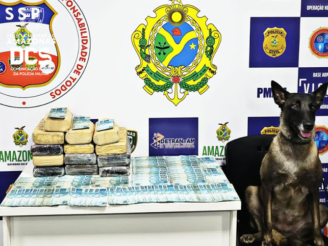 Apreenderam 14kg de substância entorpecente em uma caixa image for Apreenderam 14kg de substância entorpecente em uma caixa