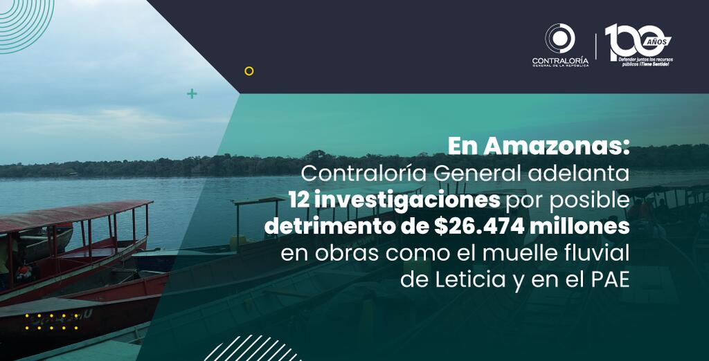 image for Contraloría investiga posible detrimento en obras del muelle fluvial y en el PAE