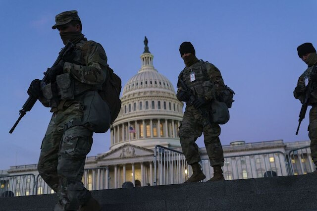 image for 25 000 troops providing security for Biden inauguration