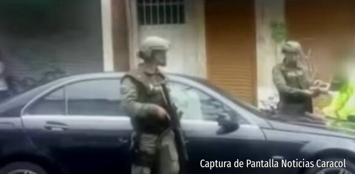 Narco mexicano es capturado en Bogota Personal del ejercito en captura con la policia