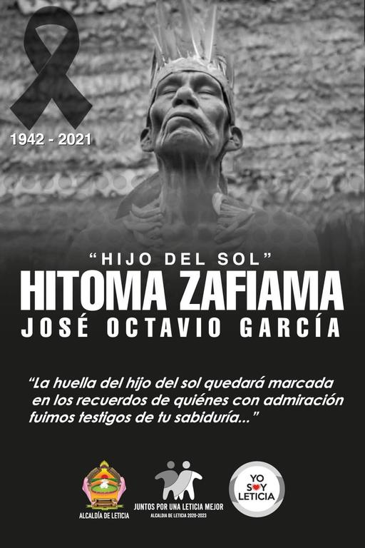 Alcaldía de Leticia lamenta la pérdida de Hitoma Zafiama image for Alcaldía de Leticia lamenta la pérdida de Hitoma Zafiama