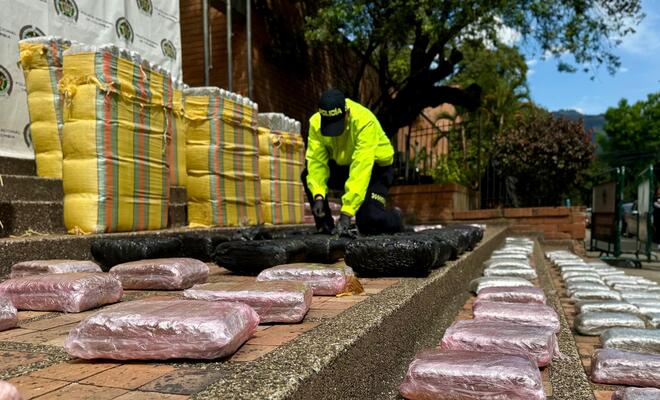 image for Incautada media tonelada de marihuana en Medellín