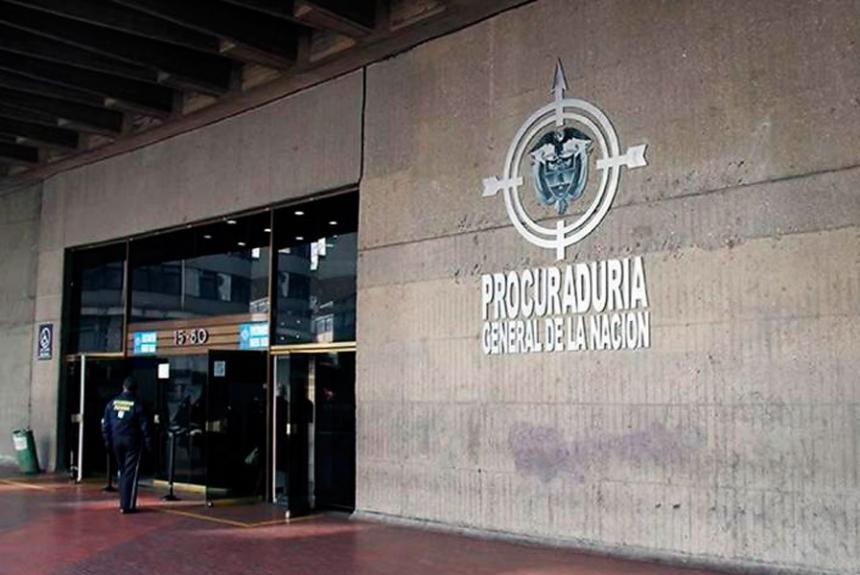 Entrada de la Procuraduria en Bogota