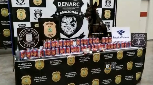 Apreensão de 30 kg de pasta base de cocaína escondida de refrigerante image for Apreensão de 30 kg de pasta base de cocaína escondida de refrigerante