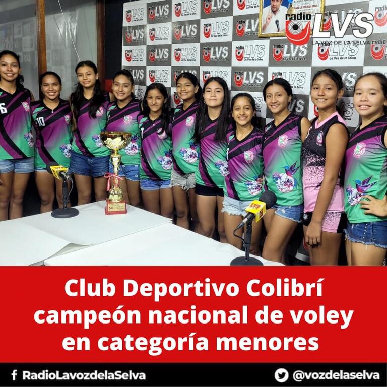 image for Club Deportivo Colibrí campeón nacional de vóley