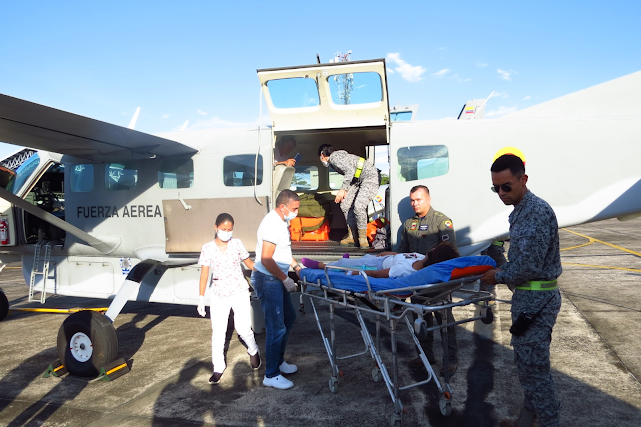 image for Menor es trasladado por la Fuerza Aérea Colombiana para ser atendido 