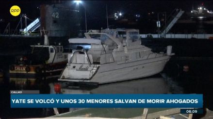 Captura de video de un yate