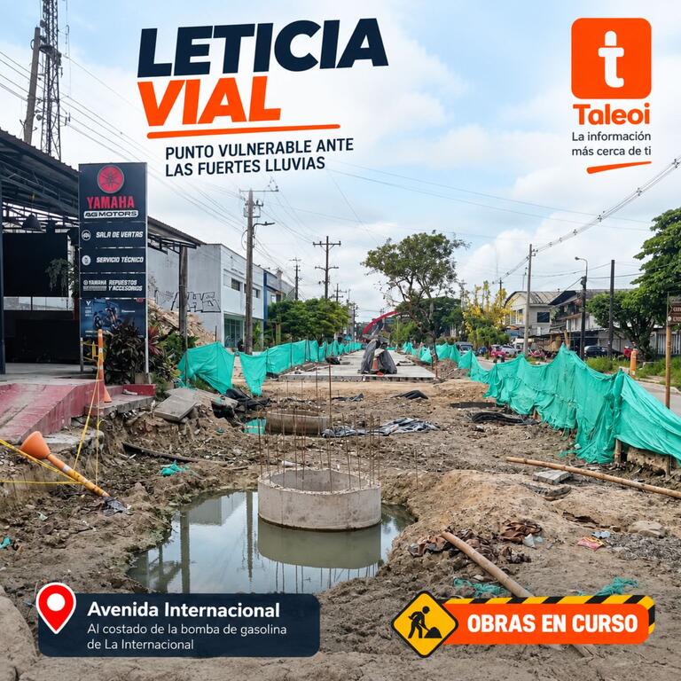 Drenaje en la Avenida Internacional busca evitar acumulación de agua image for Drenaje en la Avenida Internacional busca evitar acumulación de agua