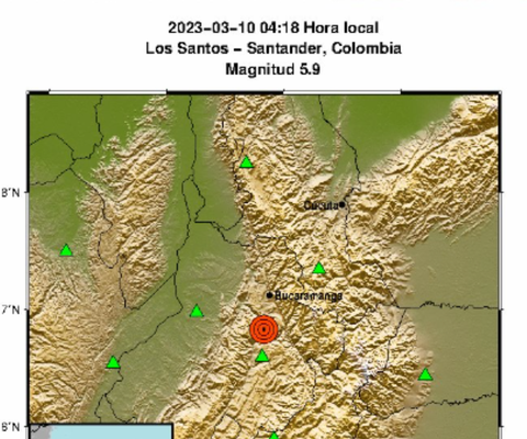 Fuerte temblor se sintió en varias ciudades de Colombia image for Fuerte temblor se sintió en varias ciudades de Colombia