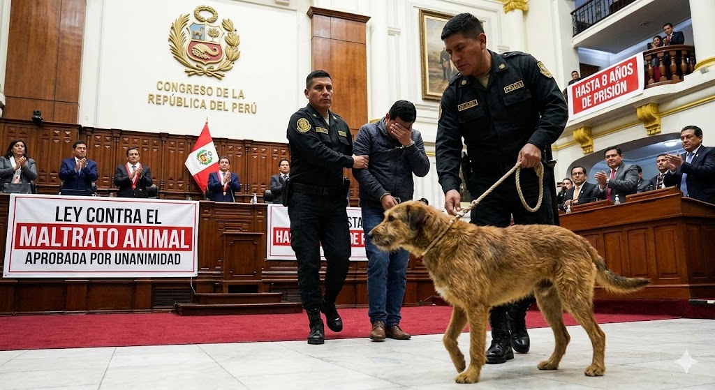 image for Hstórica ley contra el maltrato animal fija penas de hasta 8 años de carcel