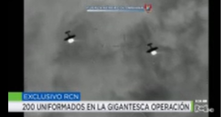 Imágen de bombas que impacta en campamento de alias Gentil Duarte image for Imágen de bombas que impacta en campamento de alias Gentil Duarte