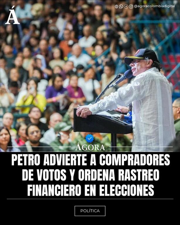 Petro ordena a la Policía perseguir a compradores de votos y rastrear giros digitales image for Petro ordena a la Policía perseguir a compradores de votos y rastrear giros digitales
