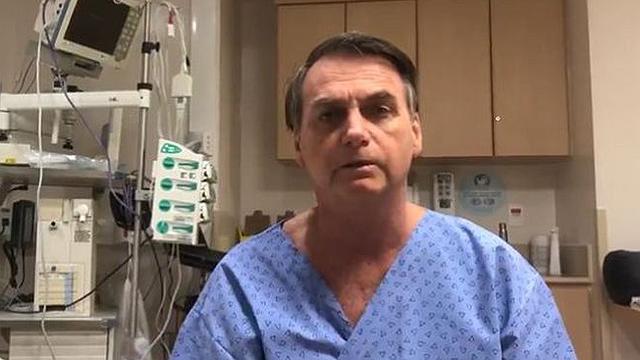Bolsonaro no hospital em Sao Paulo 