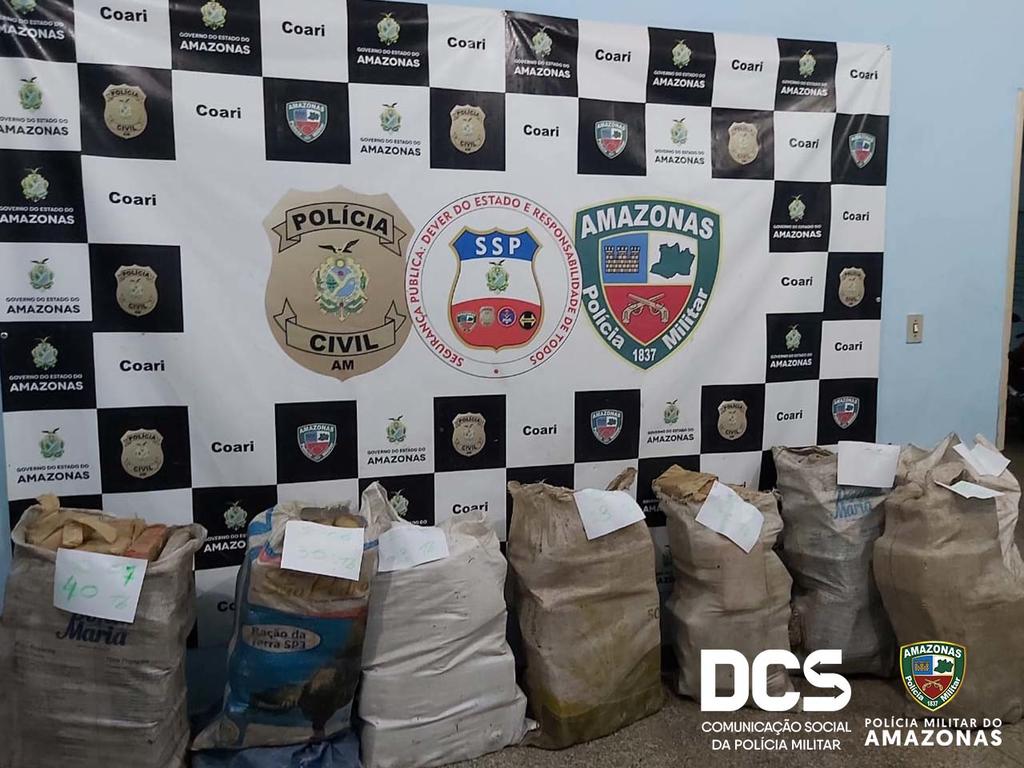 Policiais apreendem 280 quilos de drogas em Coari image for Policiais apreendem 280 quilos de drogas em Coari