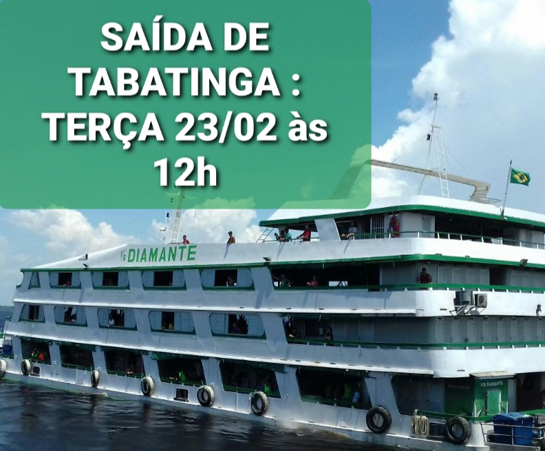 F/B DIAMANTE estará saindo hoje de Tabatinga às 12h image for F/B DIAMANTE estará saindo hoje de Tabatinga às 12h