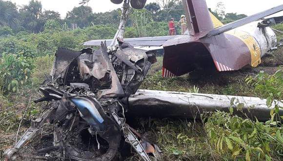 image for Avión de carga se incendia tras aterrizaje forzoso