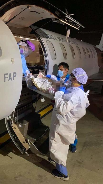 FAP realiza evacuación aeromédica desde Piura hacia Lima image for FAP realiza evacuación aeromédica desde Piura hacia Lima