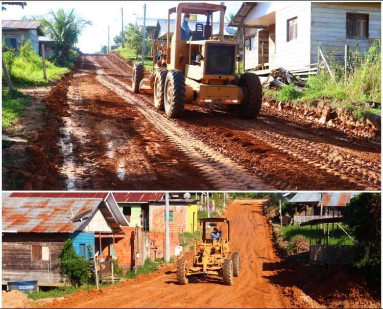 image for Bairro Eduardo Braga recebe trabalhos de terraplanagem e pavimentação