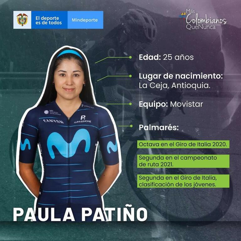 image for Paula Patiño colombiana y suramericana que participa en Letour Femmes 2022
