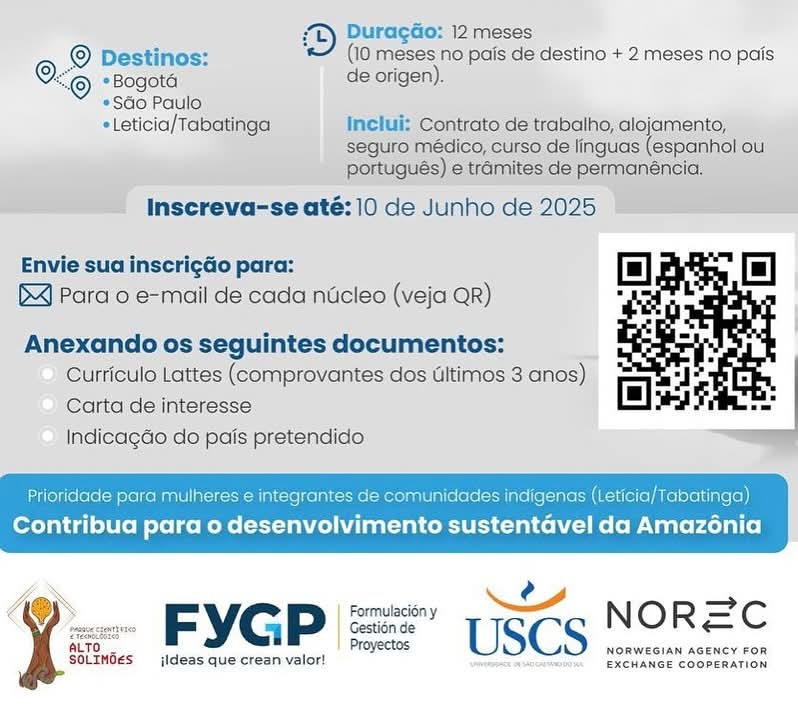Convocatória de Intercâmbio Internacional do Projeto RAÍS image for Convocatória de Intercâmbio Internacional do Projeto RAÍS