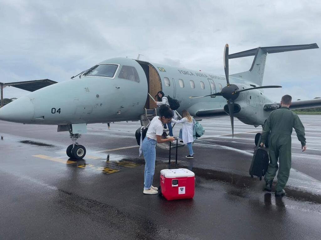 image for Aeronave  da Força Aérea realizou o transporte de um fígado 