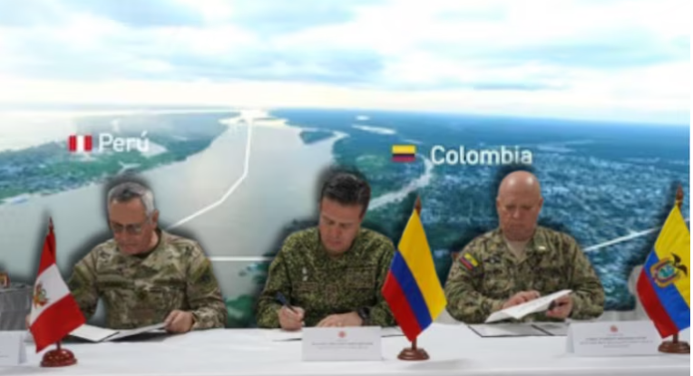 image for Perú - Ecuador y Colombia unen tropas contra el crimen pese a disputa por Santa Rosa