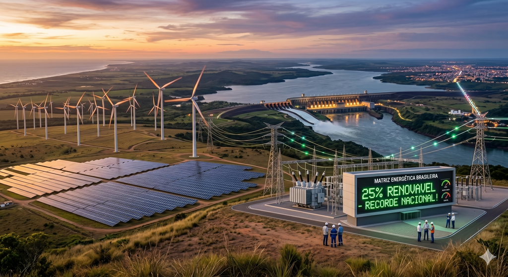 image for Geração recorde de energia eólica e solar