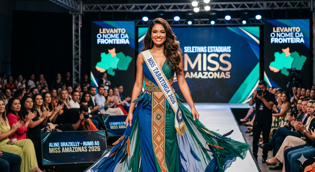 image for Aline Grazielly Miss Tabatinga brilha em seletivas estaduais em Manaus