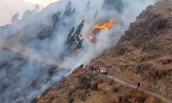 Incendio por más de 48 horas en sectores de Chaccapa image for Incendio por más de 48 horas en sectores de Chaccapa
